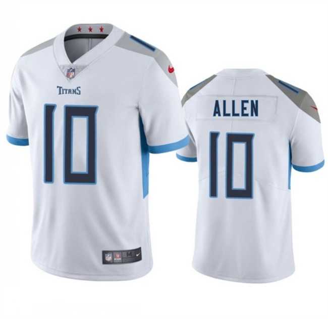 Men & Women & Youth Tennessee Titans #10 Brandon Allen White 2025 Vapor Untouchable Stitched Jersey